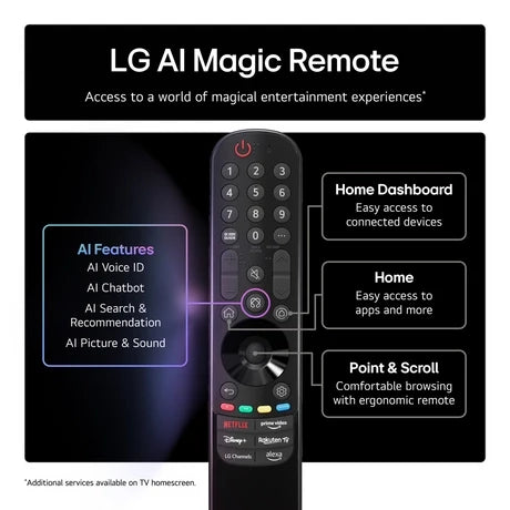 LG OLED48C56LB 48 Inch OLED evo AI C5 4K Ultra HD HDR Smart TV