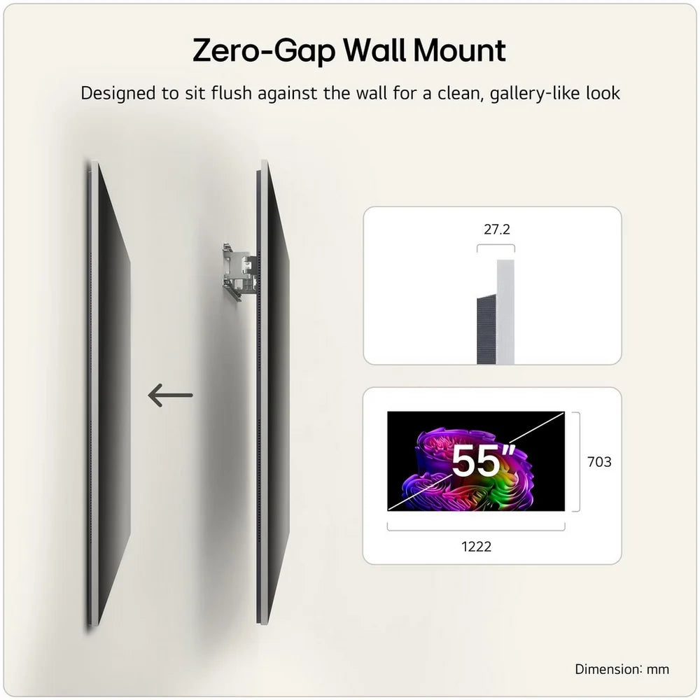 LG OLED55G64LW 55 Inch OLED Evo AI G6 OLEDG64LW 4K Ultra HD HDR Smart TV (Wall mount version) 2026