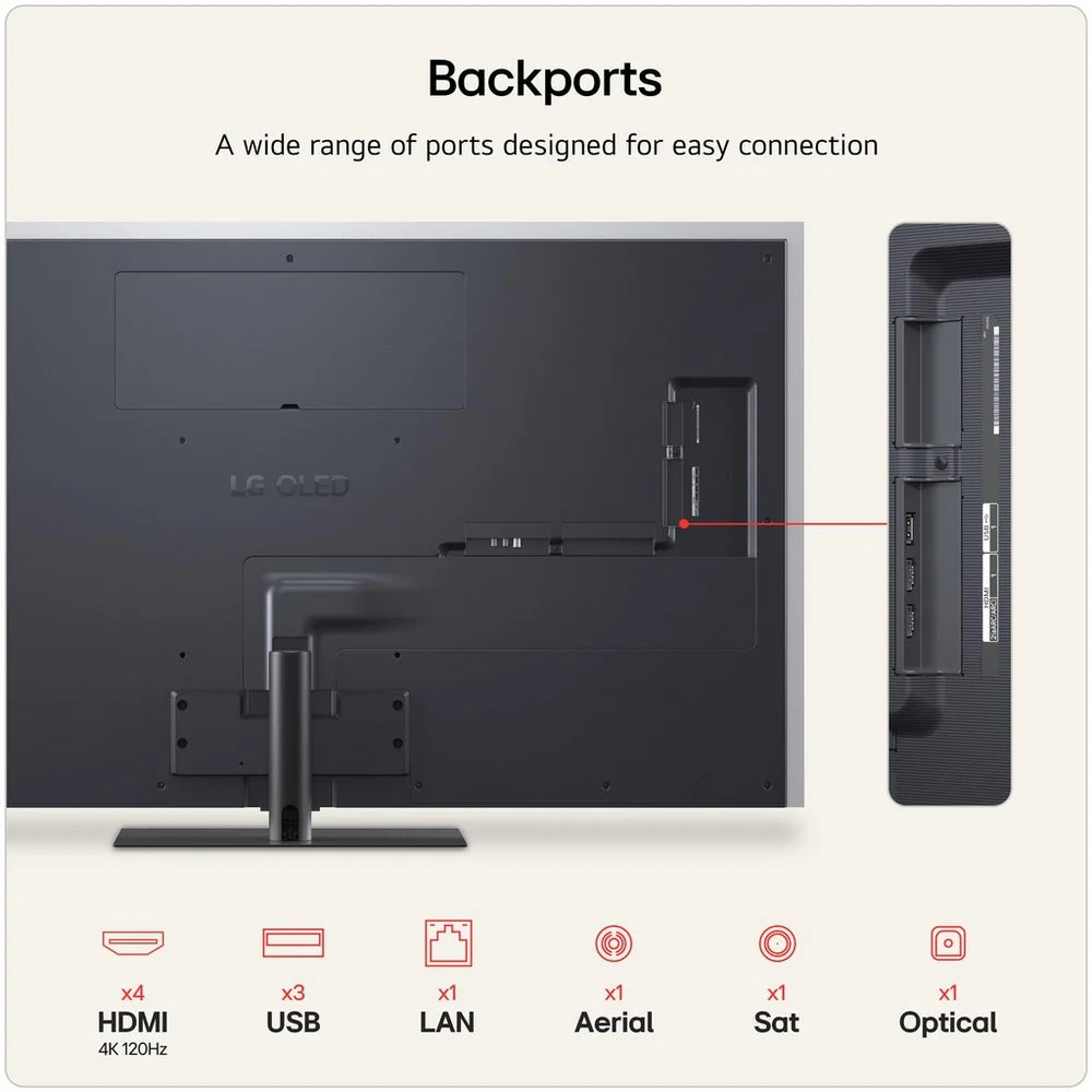 LG OLED65G66LS 65 Inch OLED Evo AI G6 4K Ultra HD HDR Smart TV (Stand Version) 2026