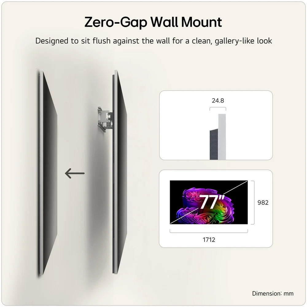 LG OLED77G64LW 77 Inch OLED Evo AI G6 OLEDG64LW 4K Ultra HD HDR Smart TV (Wall mount version) 2026