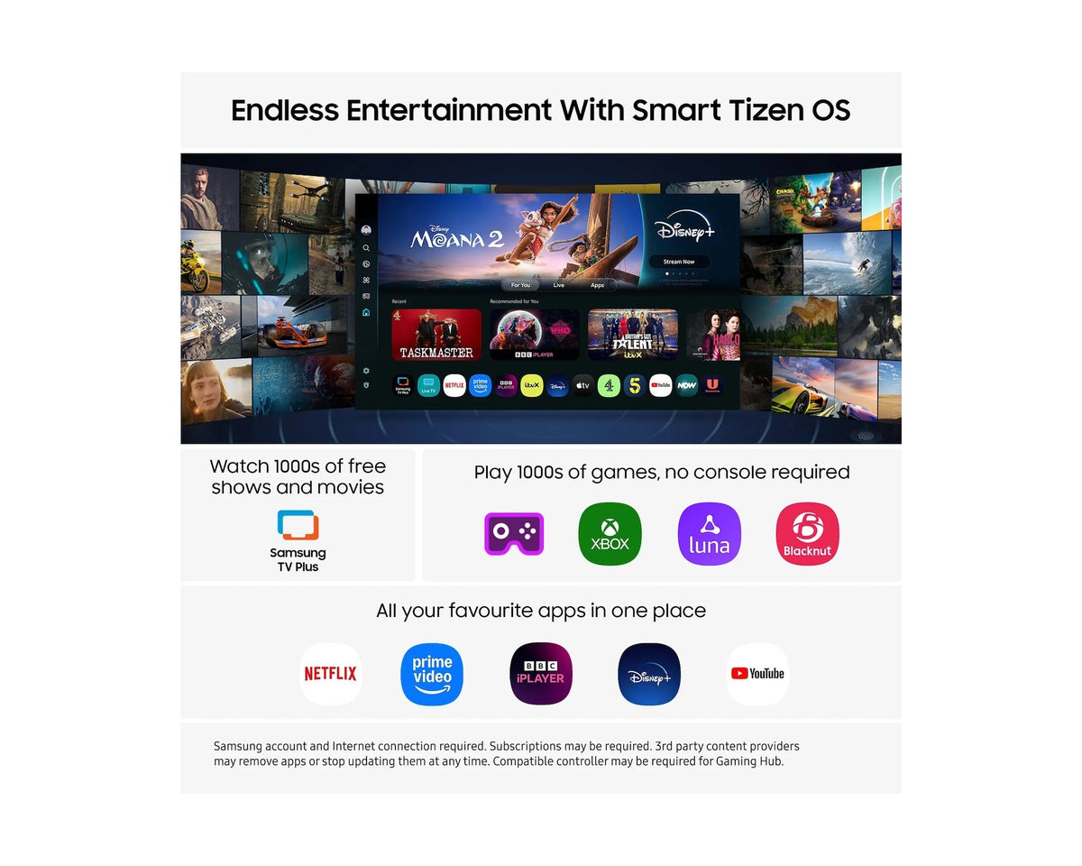 Samsung QE42S93FAEXXU 42 Inch S93F 4K OLED Ultra HD HDR Vision AI Smart TV