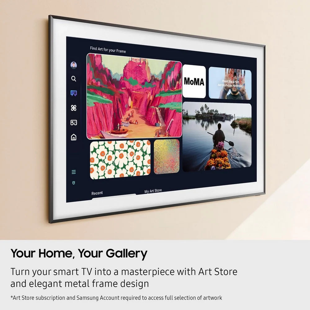 Samsung QE75LS03FWUXXU 75 Inch The Frame Pro LS03FW Art Mode Neo QLED 4K Vision Ultra HD HDR Smart AI TV