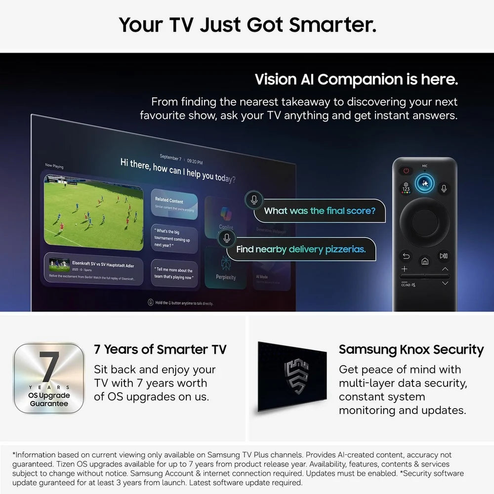 Samsung UE50U8020HKXXU 50 Inch U8020H 4K HD HDR Crystal UHD Smart AI TV 2026