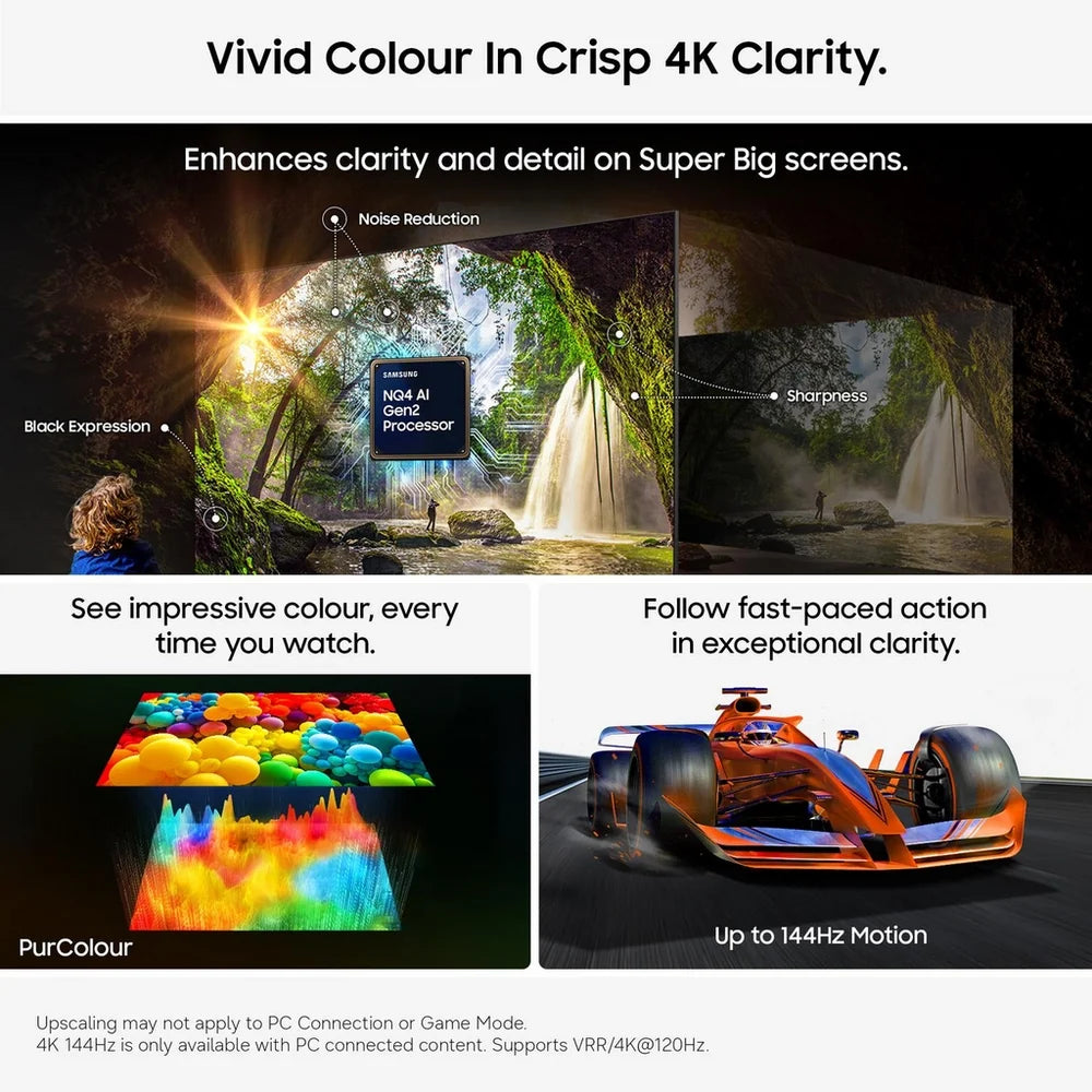 Samsung UE98U9000HKXXU 98 Inch U9000H 4K HD HDR Crystal UHD AI Smart TV 2026