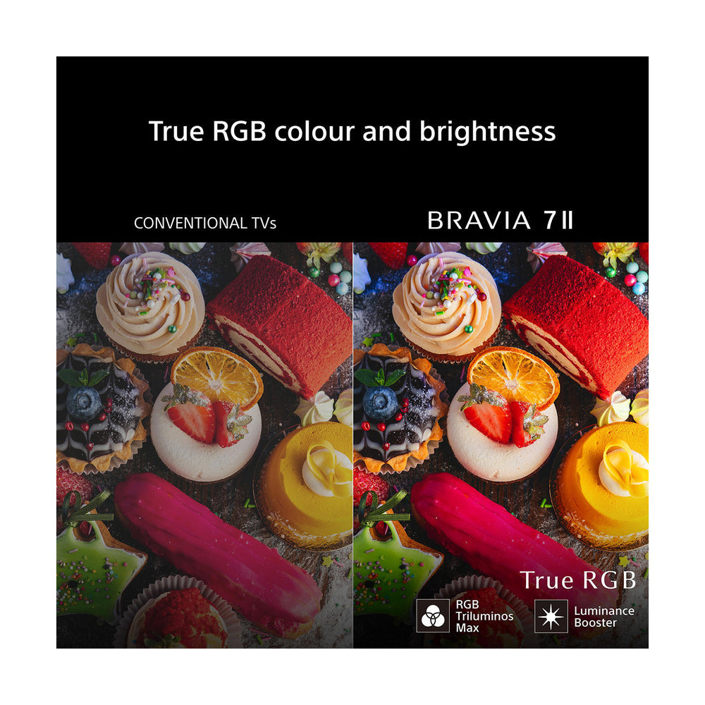 Sony K55XR75M2B 55 Inch BRAVIA 7 II True RGB LED 4K Ultra HD HDR Smart Google TV 2026