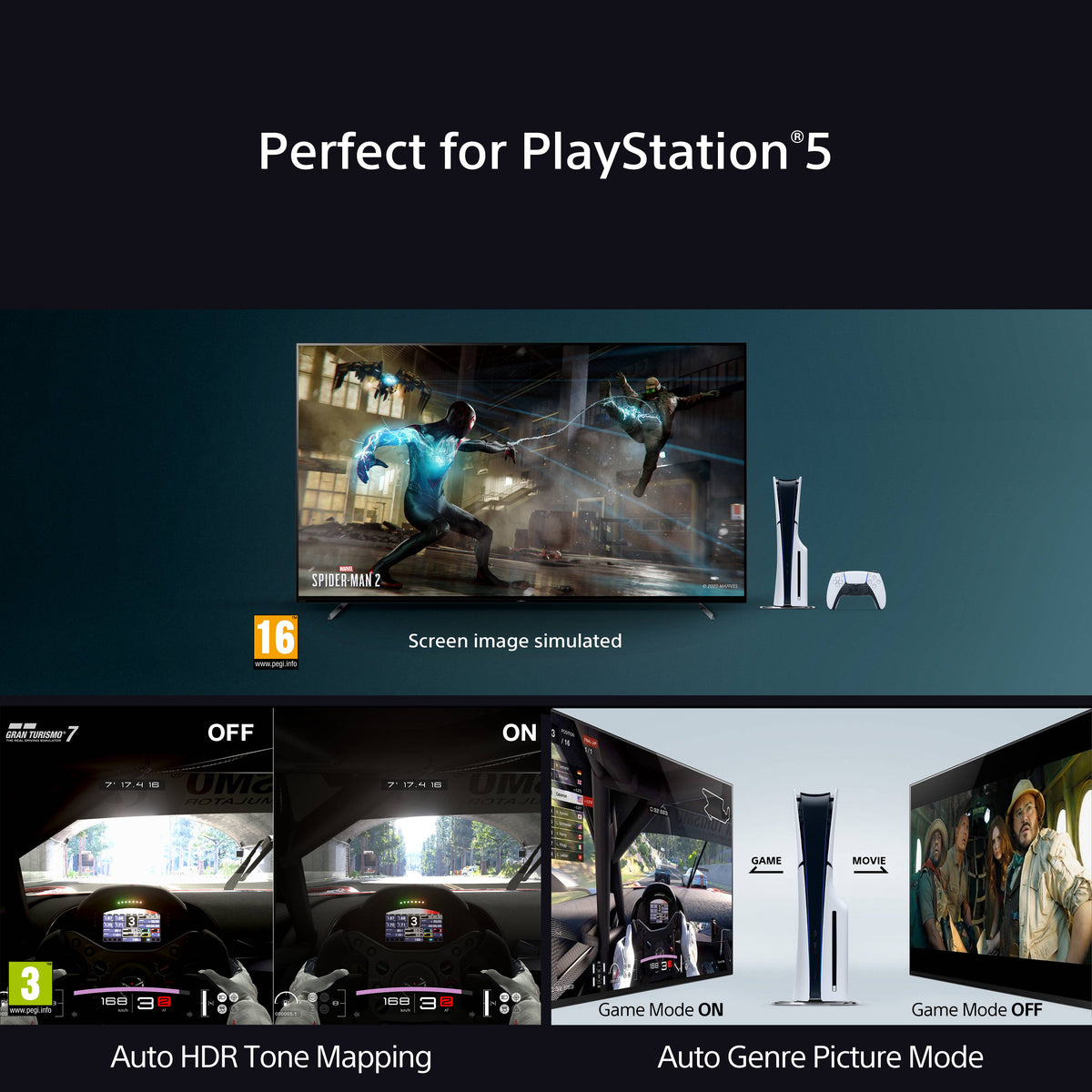 Sony K65XR80U 65 Inch BRAVIA 8 4K OLED Ultra HD HDR Smart Google Bravia TV