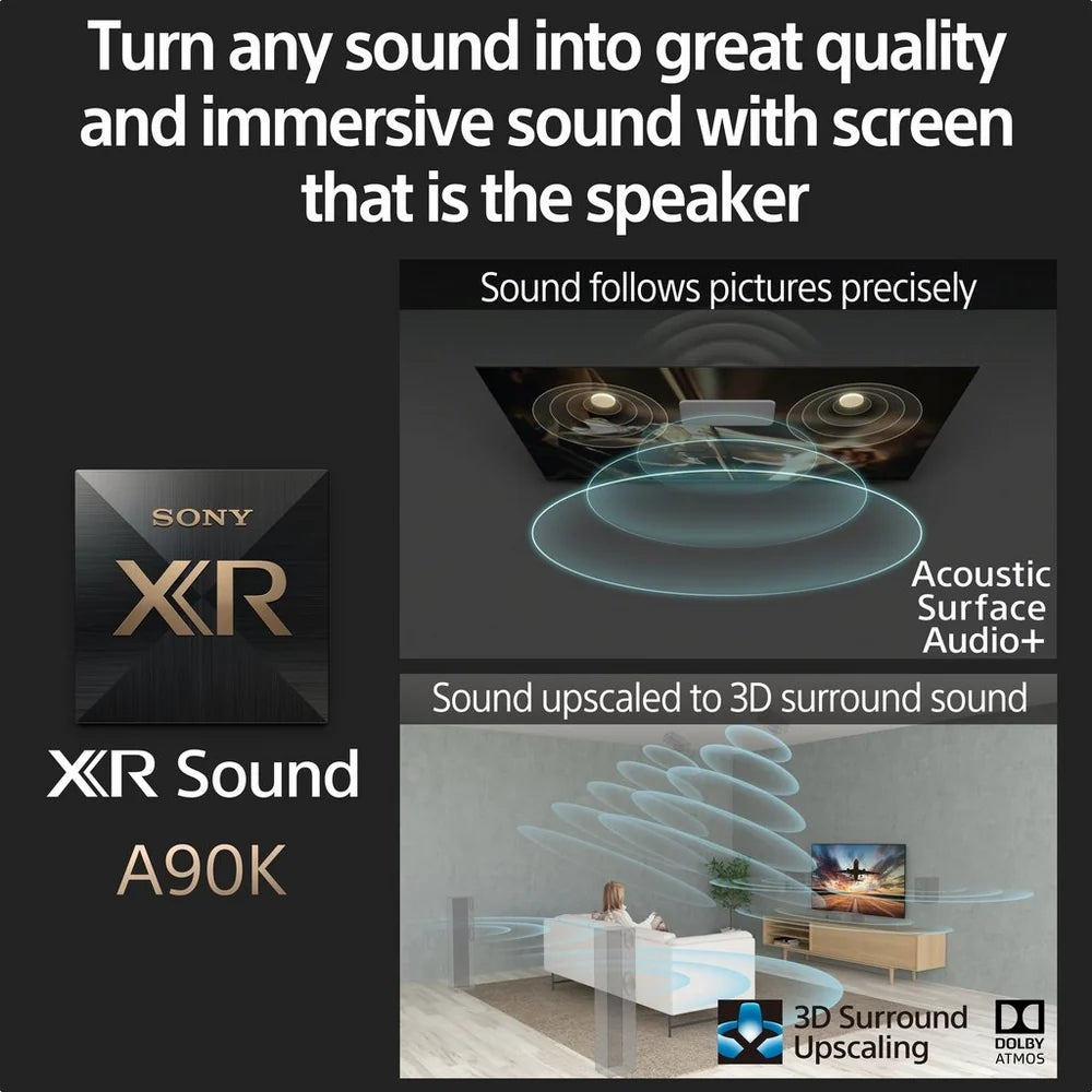 Sony XR48A90KU A90K BRAVIA XR MASTER Series OLED 4K Ultra HD High Dynamic Range HDR Smart TV Google TV