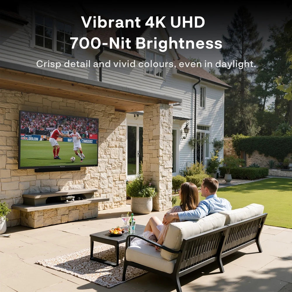 Sylvox OT65B1K4GC 65 Inch 4K Ultra HD LED Partial Sun Outdoor Smart TV