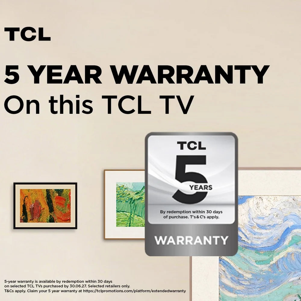 TCL 43A400 PRO-UK  43 Inch NXTVISION A400 Pro 4K UHD HDR QLED Google Frame TV 2026