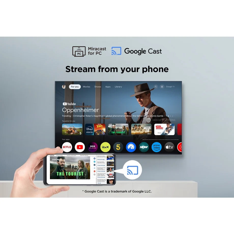 TCL 85P7K-UK 85 Inch P7K 4K QLED Ultra HD HDR Direct LED Smart Google TV