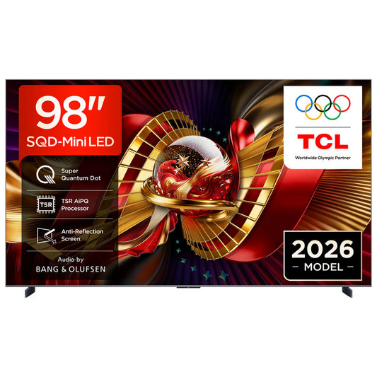 TCL 98C8L-UK 98 Inch C8L 4K Ultra HD HDR Premium SQD-Mini LED Smart Google TV 2026