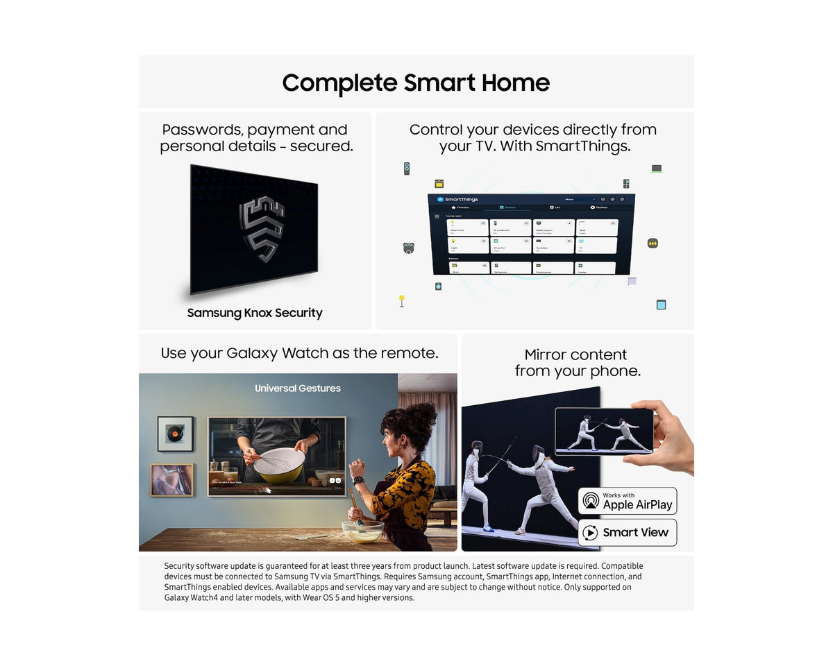 Samsung QE42S93FAEXXU 42 Inch S93F 4K OLED Ultra HD HDR Vision AI Smart TV